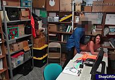 davina davis feels the thrill of getting fingered and boned by the officer at work