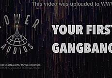 your first group experience erotic audio for women.