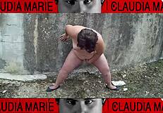 impossible positions to lick fat woman's pussy on the street, loving her juices until she cums