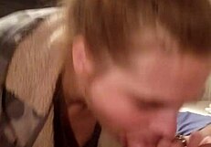 Amateur deepthroat blowjob is so sloppy 😍