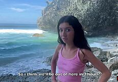 stuck on a desert island with a stranger, fucking hard. creampie finish to kill the boredom.