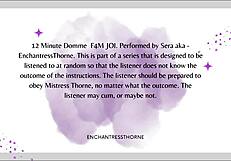 F4m femdom joi-denial orgasm control in intriguing domination instructions