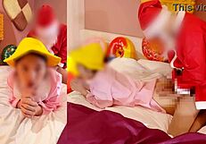 i creampie small pussy in christmas cosplay