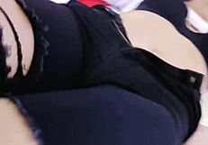 I lick my stepsister's vagina intensely while she rides in cowgirl and orgasms