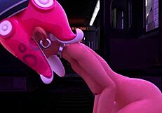animation agent 8 splatoon in hentai style