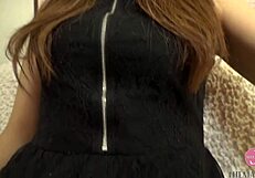 Japanese babe fingers soaking wet pussy to intense climax