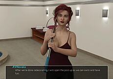 I dominate knockout with big tits and shaved pussy in maledom session.