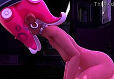 animation agent 8 splatoon in hentai style