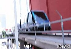 Petite Kelsi Monroe gets hardcore blowjob and fucking.