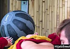 Muslim Girl in Hijab Betrays Husband with Trainer in Secret