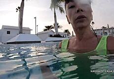 Ever Seen a Transparent Wet Swimsuit Flash in a Public Pool?