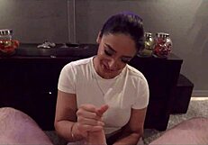 Naughty theater room fun with my friend's mom Sheena Ryder part 2