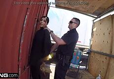 latina bad girl caught sucking cops dick