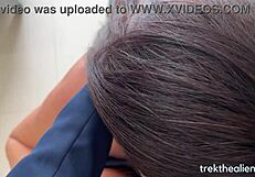 Alien fucks Luiza Marcato in various positions, cumming hard on her face. Can you resist?