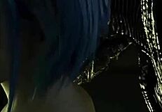 cartoon characters dance and striptease in anime hentai style