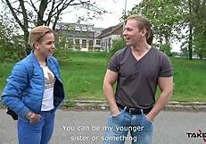 Petite czech sweetie experiences the best fanny fuck in a moving van during outdoor adventure