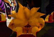 Roxy Foxy in Black Anime Cartoon World