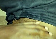 Gay twink jerks his big hairy cock solo?