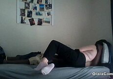 Unbelievable! Interracial Couple with Huge Dick Fucking in All Positions on Olalacam!