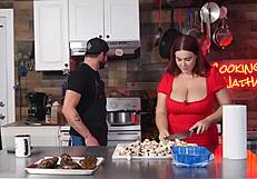 I'm always horny in the kitchen with my big tits 😏🍑