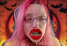 Halloween gelding penectomy fantasy with femdom pov jerk off instructions