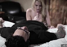 Teen lured into rough fuck with perverted neighbor's big cock