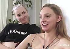 Young Amateur Lesbians Love Eating Pussy with Ass Licking