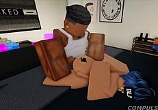 he shows off his awesome crib