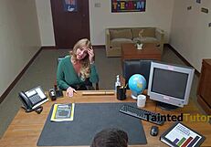 Slutty Stepmom Seduces Principal with Fierce Determination in Wild Encounter