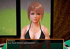 my new family episode 448, exploring blonde and redhead adventures in the game