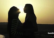 Kira Queen: 'Hot lesbo action with sexy brunette.'