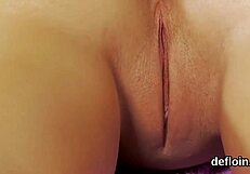 erotic teen stretches tight cunt, loses virginity in hardcore scene