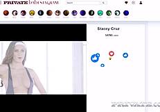 Private Com - Fit Babe Stacy Cruz Blows And Gets Cum On Tits