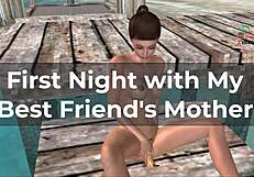 Cute girl masturbates on beach with banana.