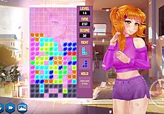 Commented gameplay of a hentai game with a gamer girl