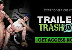 Watch Greg Riley and Isaac X, muscular gay jocks, raw breed with monster cocks outdoors.