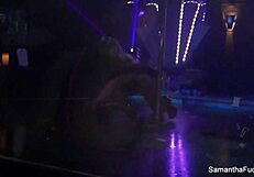 hey, samantha saint's backstage striptease is so hot