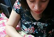 Old Man Enjoys Milk, Oreos, and a Quick Cum Swallow in Kinky Fun.