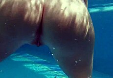kittina ivory strips down in the public swimming pool