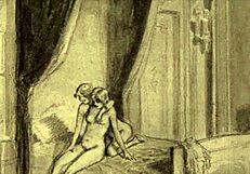 vintage illustration of antique anime cartoon