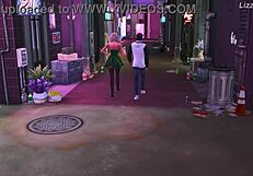 Horny stepsister get fucked by stepbrother and a stranger - sims 4 - 3d animation.