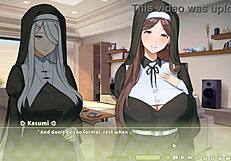 summer clover fired for giant cock in harem game