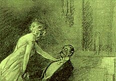 vintage illustration of antique anime cartoon