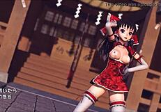 Reim Touhou Pinkcat In Intense 3D Hentai Action!