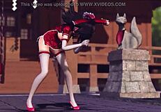 Reim Touhou Pinkcat In Intense 3D Hentai Action!