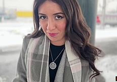 public agent - offered a girl casting on a train, wow! 🚂