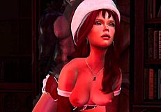 Is Krampus' new helper ready for that monster cock?