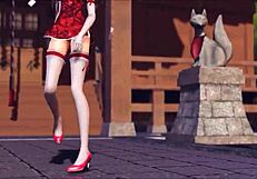 Reim Touhou Pinkcat In Intense 3D Hentai Action!