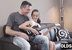 hey, check out this old dude licking tina walker's shaved pussy 😏