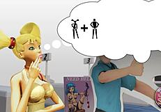 Two Busty Lesbians Try Double Dildo in Public Store